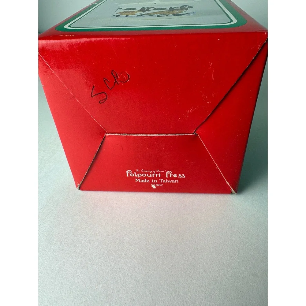 Potpourri Press Petite Love Lite Vintage Christmas Goose Candle Holder with Box